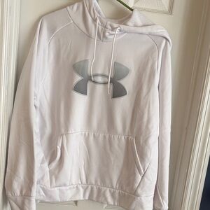 Under Armour Light Gray Hoodie with Logo